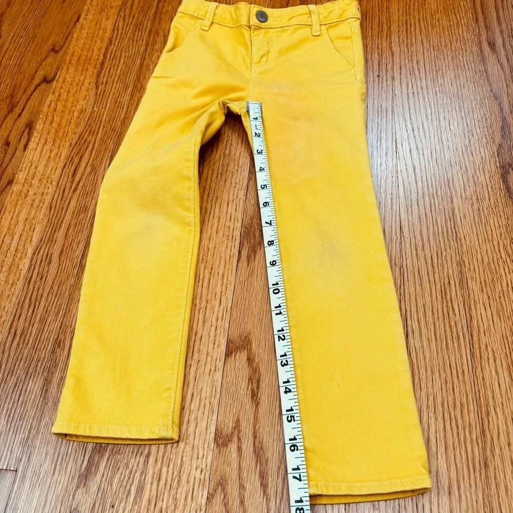 Gap little girls mustard mini skinny jeans size 5
